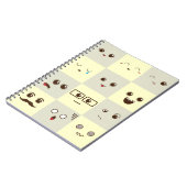 Schattig gezicht notitieboek (Linkerzijde)