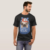 Schattig Gezicht Pug Hond T-shirt (Voorkant volledig)
