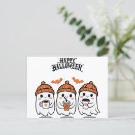Schattig Ghosts Halloween Briefkaart - Perfect voo