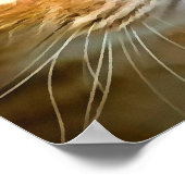 Schattig Ginger Tabby Cat Posing Pet Portret Poster (Hoek)