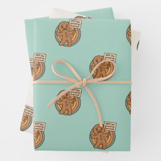 Schattig Gingy peperkoek kerstcadeaupapier Inpakpapier Vel