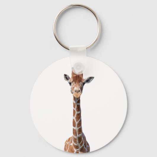 Schattig giraffen gezicht sleutelhanger (Voorkant)