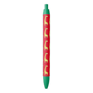 schattig girafpatroon zwarte inkt pen