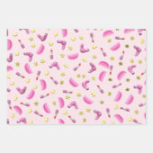 Schattig Girly Beauty Icon Pattern Scattered Star Inpakpapier Vel (Voorkant)