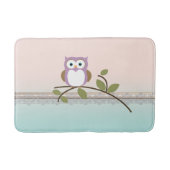 Schattig Girly Cute Owl Badmat (Voorkant)