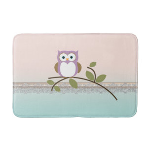 Schattig Girly Cute Owl Badmat