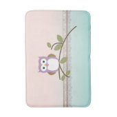 Schattig Girly Cute Owl Badmat (Voorkant Verticaal)