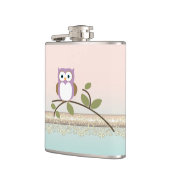 Schattig Girly Cute Owl Heupfles (Links)