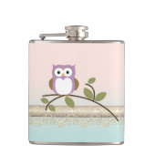 Schattig Girly Cute Owl Heupfles (Voorkant)