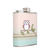 Schattig Girly Cute Owl Heupfles (Rechts)