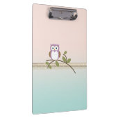 Schattig Girly Cute Owl Klembord (Rechts)