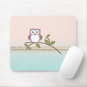 Schattig Girly Cute Owl Muismat (Met muis)