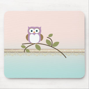 Schattig Girly Cute Owl Muismat