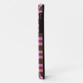 Schattig Girly Pink Plaid Monogram Scalloped Lijst Case-Mate iPhone Case (Achterkant/links)