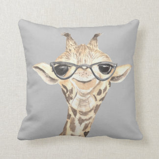 Schattig Girraffe & Hippo Reversible Pillow Kussen