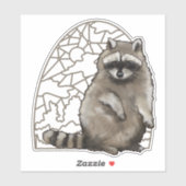 Schattig Glas in lood Sticker (Vel)