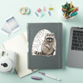 Schattig Glas in lood Sticker (iPad Cover)