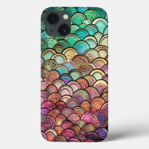 Schattig glitter zeemeermin schalen groen Paarse m Case-Mate iPhone Case