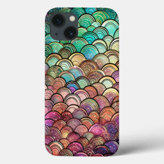 Schattig glitter zeemeermin schalen groen Paarse m Case-Mate iPhone Case
