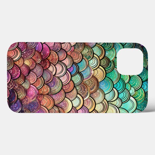 Schattig glitter zeemeermin schalen groen Paarse m Case-Mate iPhone Case (Achterkant (horizontaal))