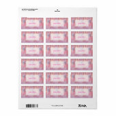 Schattig gloeiend rendier kitty winter fantasie etiket (Full Sheet)