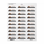 Schattig glurend Beagle-hond retouradres Etiket (Full Sheet)