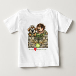 Schattig glurend meisje, jongen en schattige glure