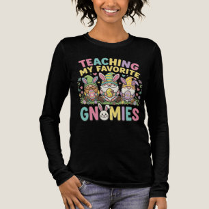 Schattig Gnome Onderwijzer Ontwerp Onderwijs Tri-Blend Shirt