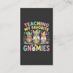 Schattig Gnome Onderwijzer Ontwerp Onderwijs Visitekaartje