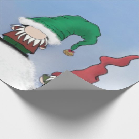 Schattig Gnome Posse Cadeaupapier (Hoek)