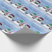 Schattig Gnome Posse Cadeaupapier (Hoek)