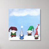 Schattig Gnome Posse Canvas Afdruk (Voorkant)