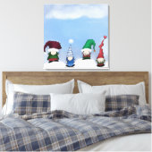 Schattig Gnome Posse Canvas Afdruk (Insitu (Slaapkamer))