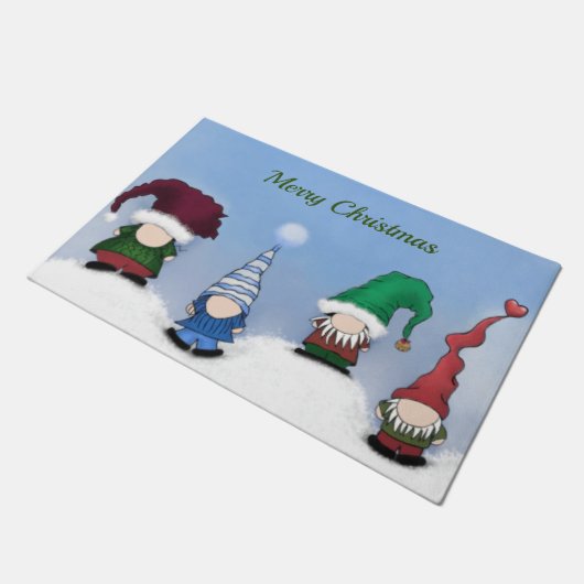 Schattig Gnome Posse Deurmat (Schuin)