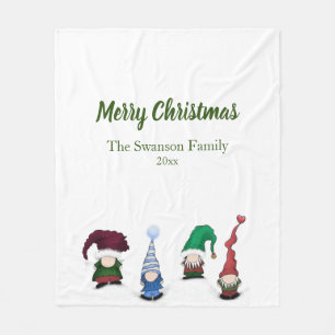 Schattig Gnome Posse Fleece Blanket
