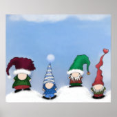 Schattig Gnome Posse Poster (Voorkant)