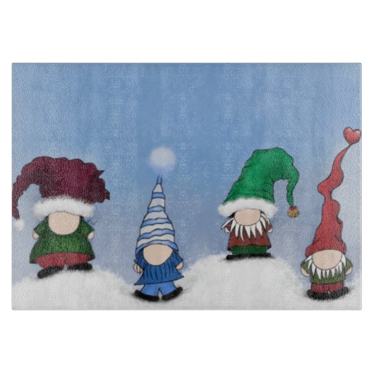 Schattig Gnome Posse Snijplank (Voorkant)