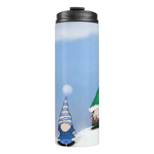 Schattig Gnome Posse Thermosbeker (Voorkant)