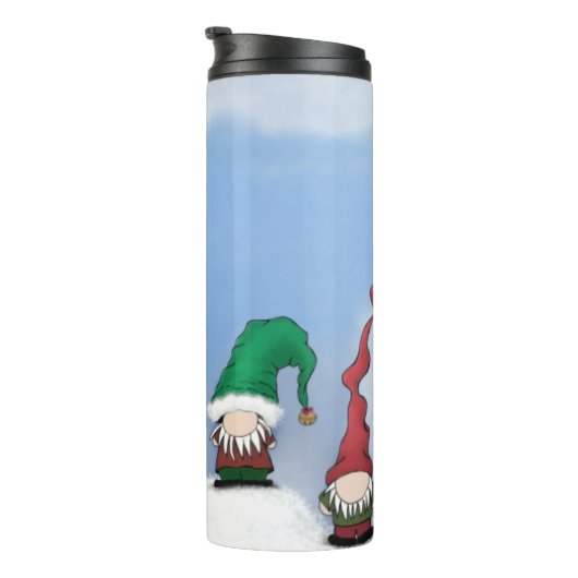 Schattig Gnome Posse Thermosbeker (Geroteerd rechts)