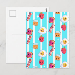 Schattig Goedemorgen Heerlijk ontbijt Briefkaart