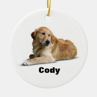 Schattig Golden Retriever Dog Ornament