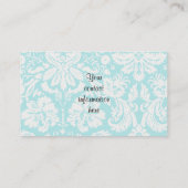 Schattig golf; Damast Patroon Contactkaartje (Achterkant)