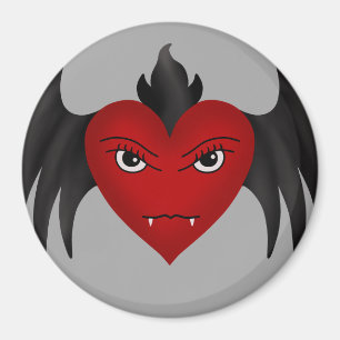 Schattig gotisch gevleugeld vampier hart magneet