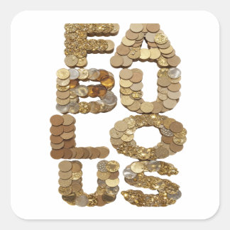 Schattig Goud FABULOUS Label Ontwerp
