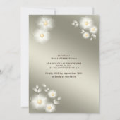 Schattig gouden jurk parel bloemenzoet zestien kaart (Achterkant)