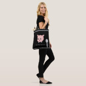Schattig gourmet biggetje tote bag (Op model)
