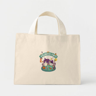 Schattig graf spook en zombie Halloween Mini Tote Bag