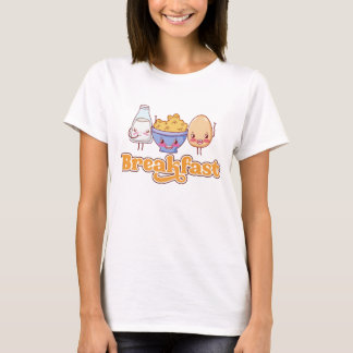Schattig Grafisch Ontwerp voor Ontbijt Eten T-shirt
