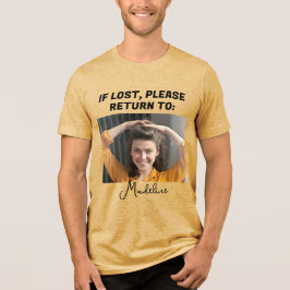 Schattig Grappig Als Verloren Gelieve Terug Te Bez Tri-Blend Shirt