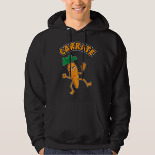 Schattig & Grappig Carrate Karate Training Wortel Hoodie